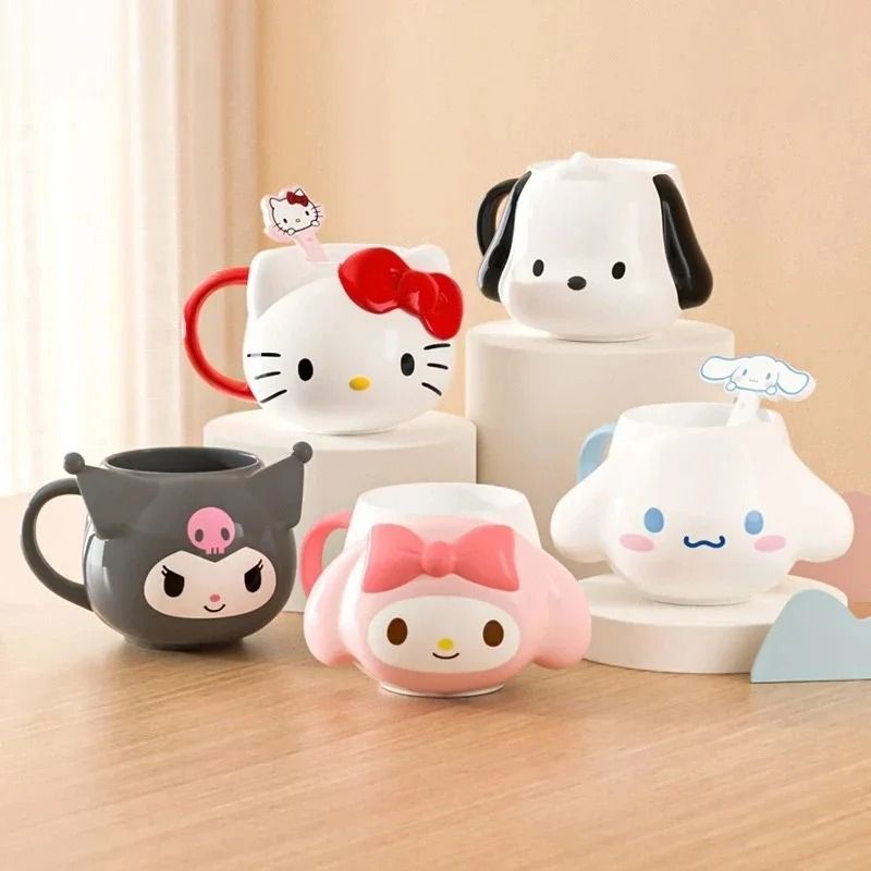 Professional 15 Oz Sanrio 3D Relief Ceramic Mug Series 2