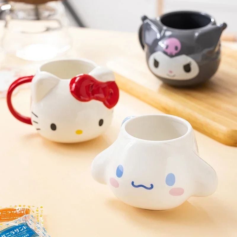 Professional 15 Oz Sanrio 3D Relief Ceramic Mug Series 3