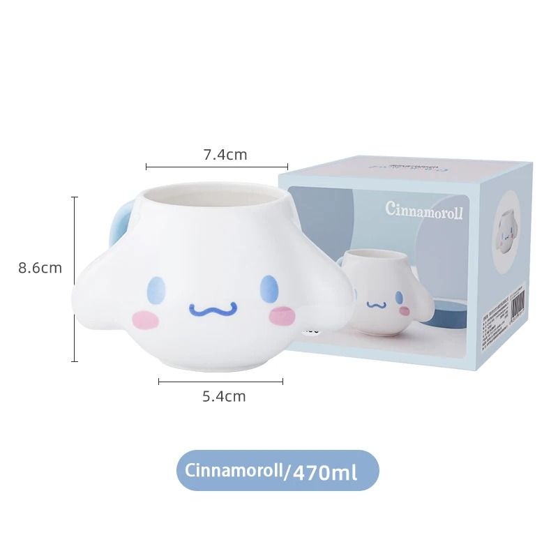 Professional 15 Oz Sanrio 3D Relief Ceramic Mug Series 6