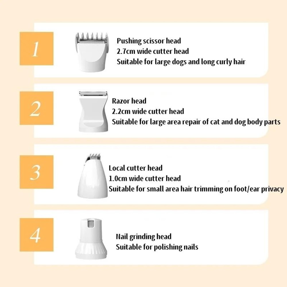 Professional 4 In 1 Precision Pet Grooming And Trimming System 5