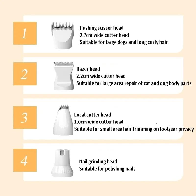 Professional 4 In 1 Precision Pet Grooming And Trimming System 5