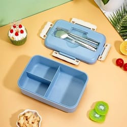 professional 37 oz microwavable bento lunch box with utensils