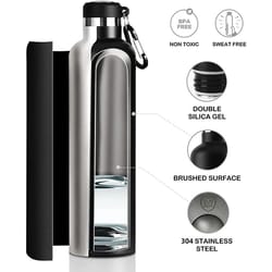 rugged explorer 33.8 oz vacuum insulated sports flask