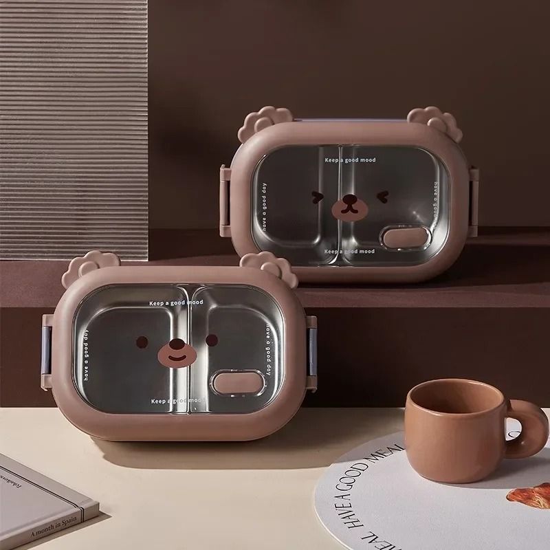 Whimsical BearShaped Stainless Steel Bento System 2