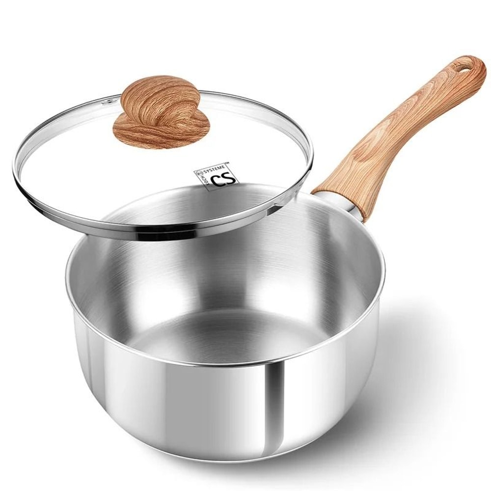 Culinary Grade Stainless Steel Saucepan System 6