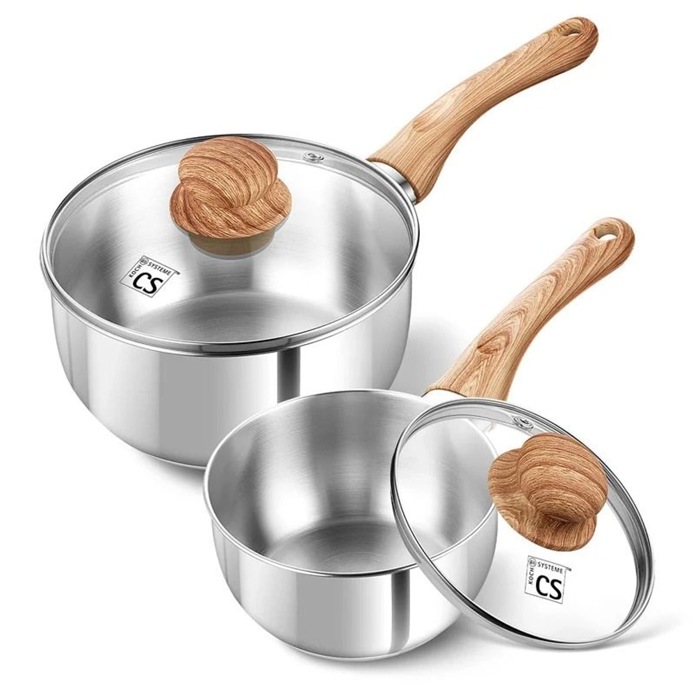 Culinary Grade Stainless Steel Saucepan System 8