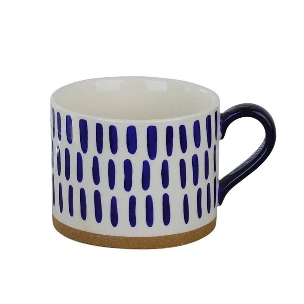 Artisan Stoneware Vertical Stripe Infusion Mug 10