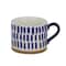 Artisan Stoneware Vertical Stripe Infusion Mug 10