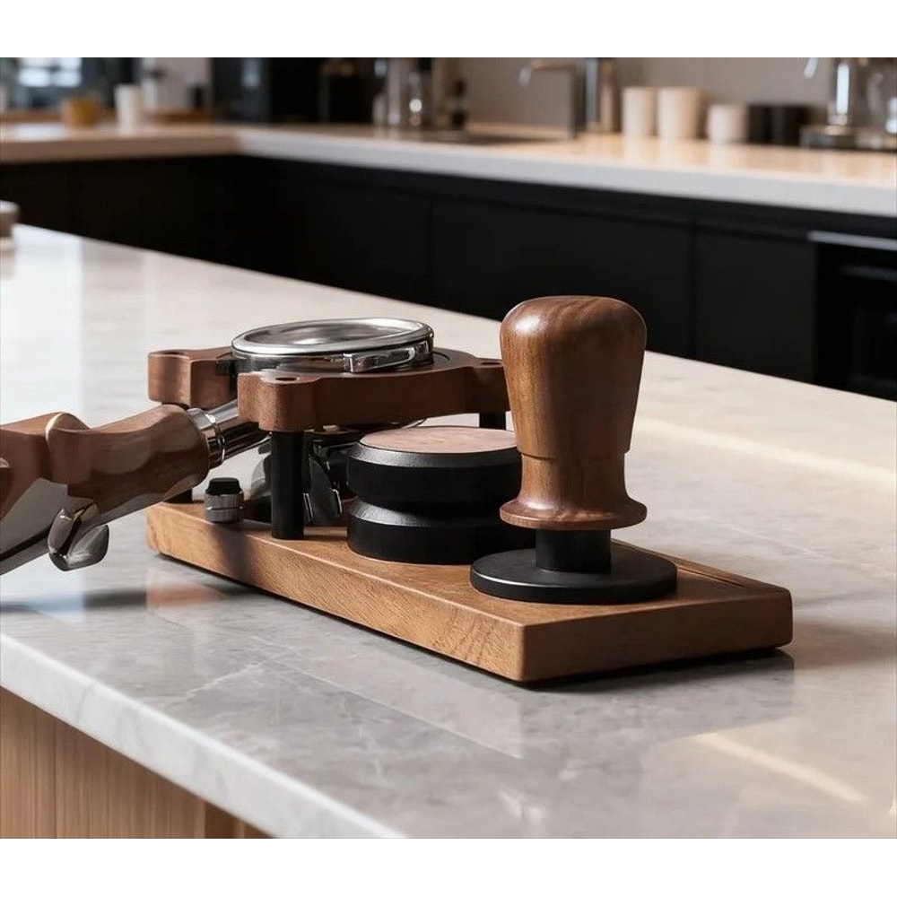 Solid Wood Coffee Tamper Tool Station 1