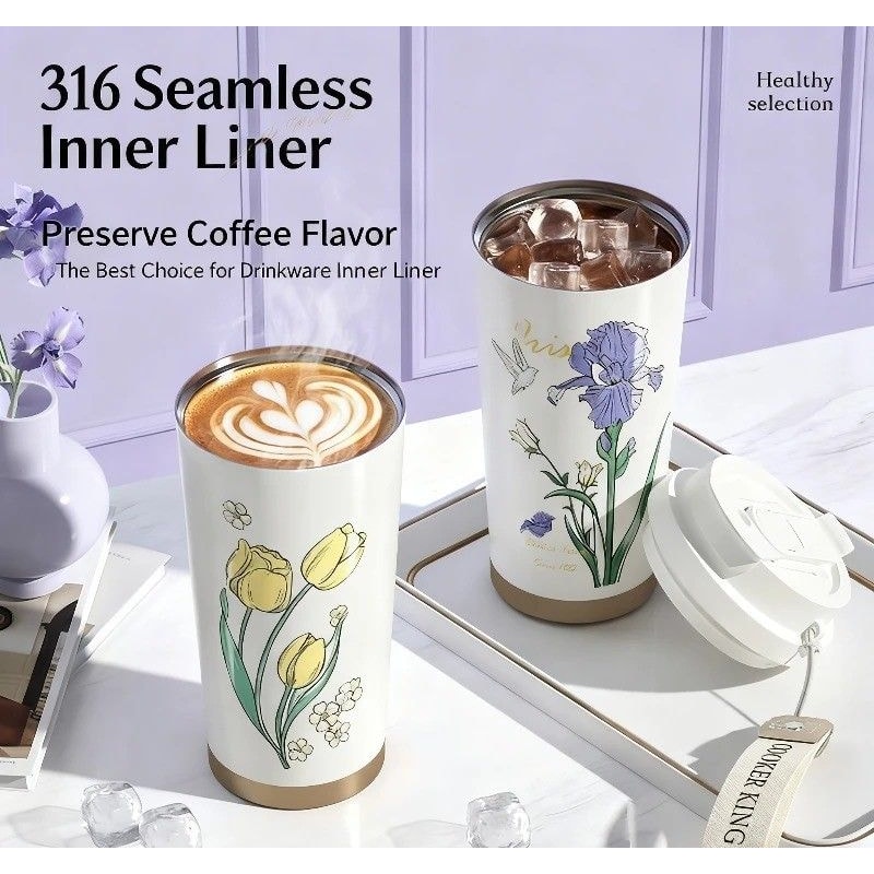 Flower Series Thermal Coffee Cup 2