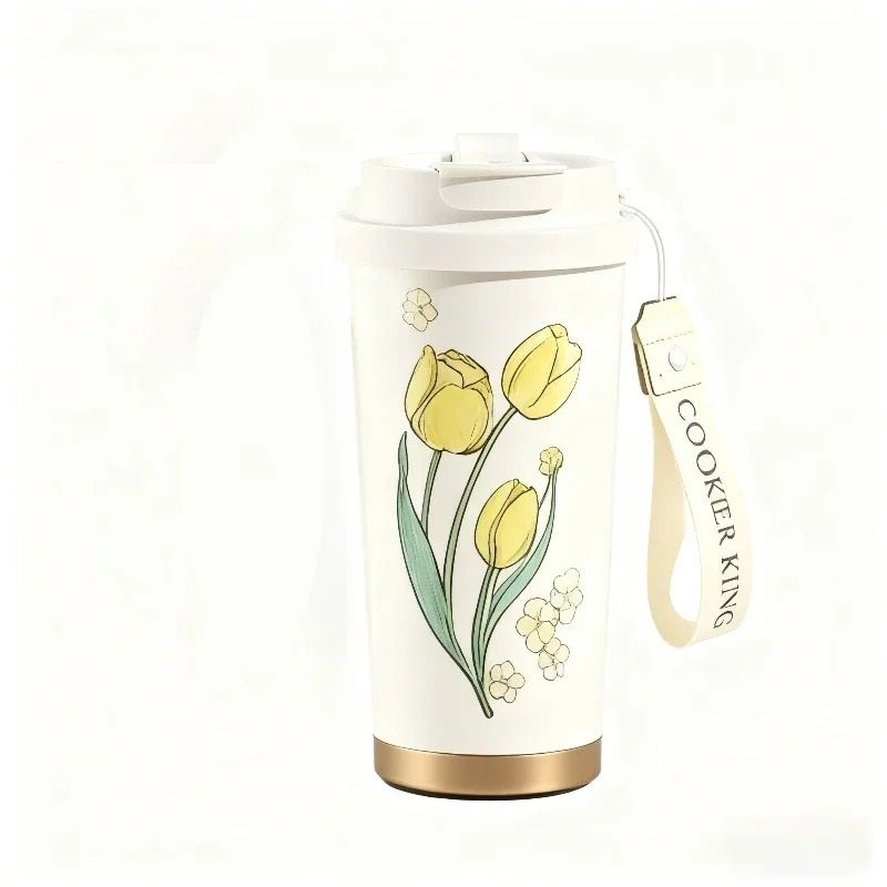 Flower Series Thermal Coffee Cup 4
