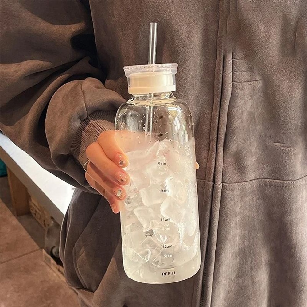 Transparent Time Marker Glass Bottle 3