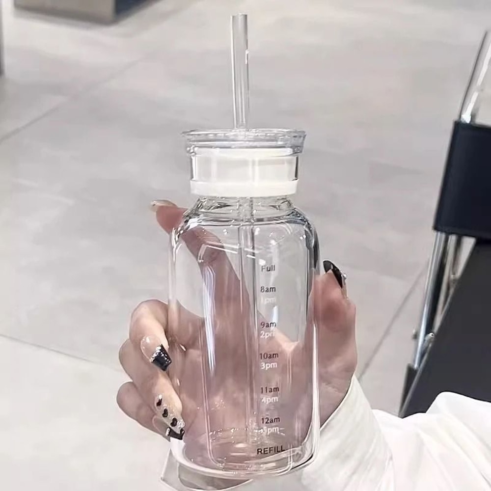 Transparent Time Marker Glass Bottle 5