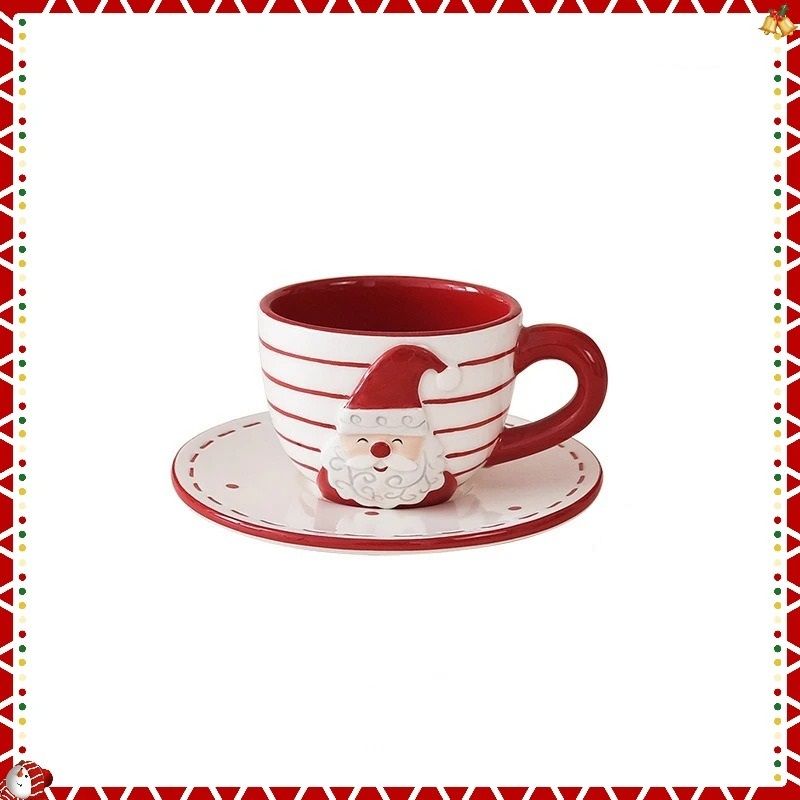 Santa Claus Ceramic Coffee Tea Set 5
