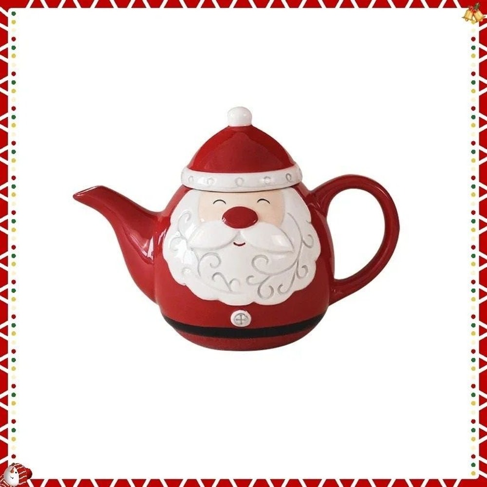Santa Claus Ceramic Coffee Tea Set 6