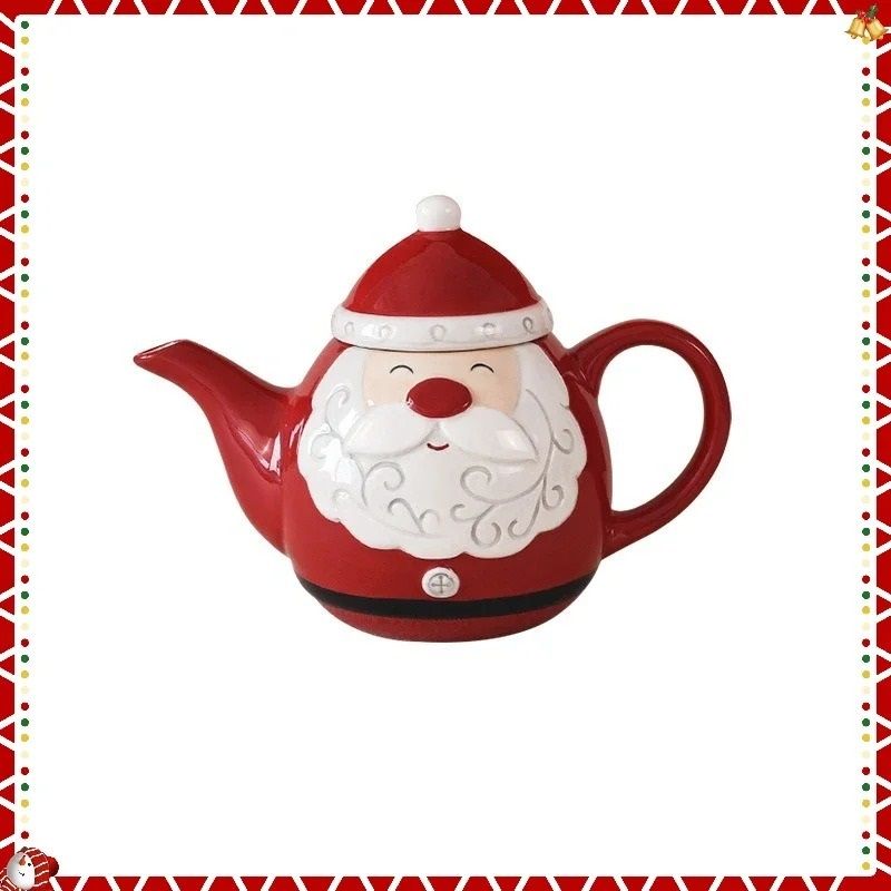 Santa Claus Ceramic Coffee Tea Set 6