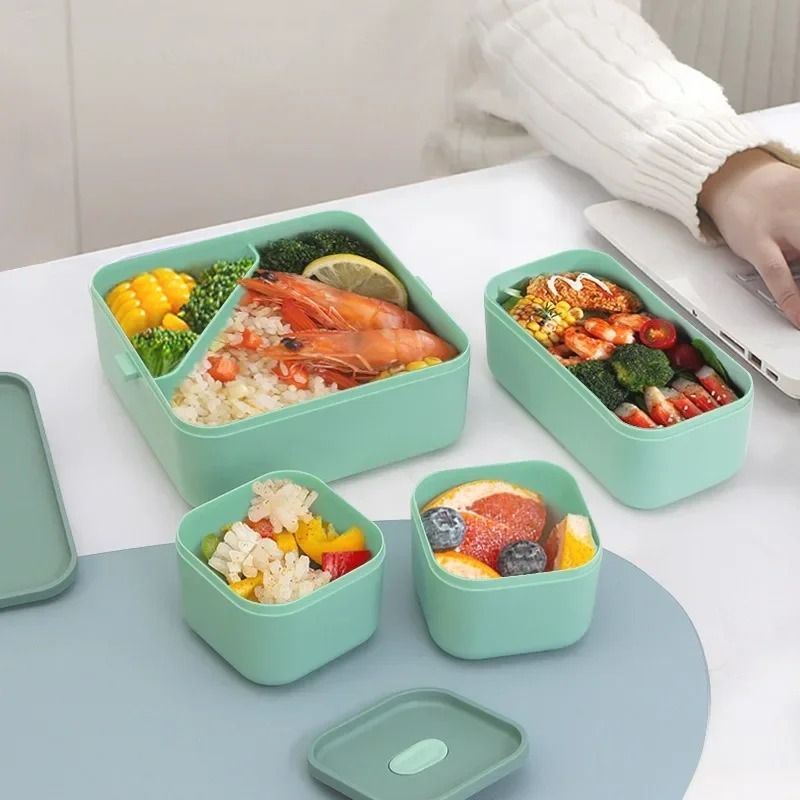 Portable Compartment Bento Lunch Box 1