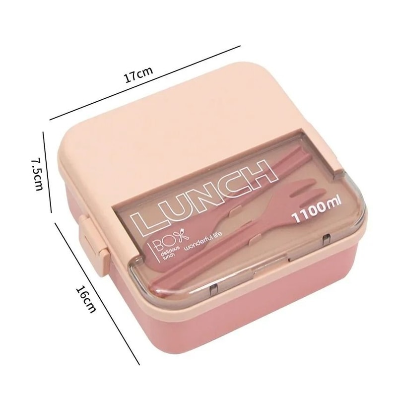 Portable Compartment Bento Lunch Box 11