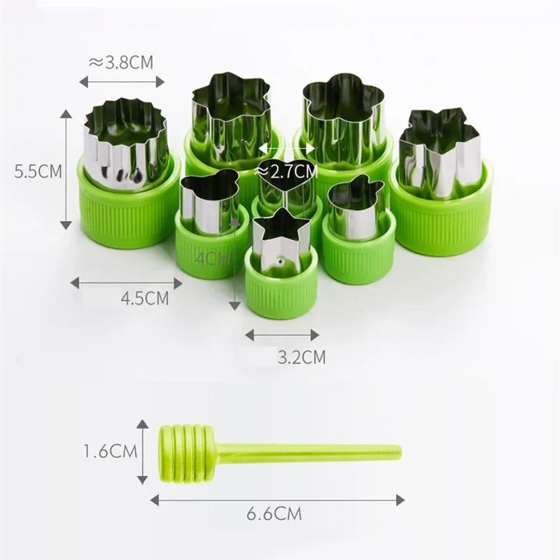 Stainless Steel Decorative Fruit And Vegetable Cutter Set 4