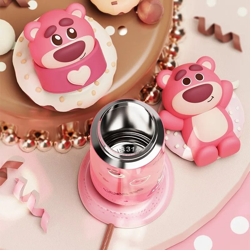 Cartoon Design Heart Handle Thermos 1