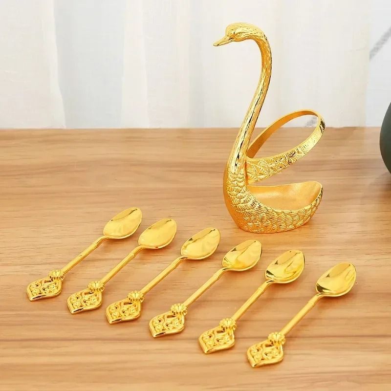 Creative Swan Cutlery Storage Set 1