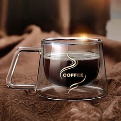 transparent heat resistant espresso cup