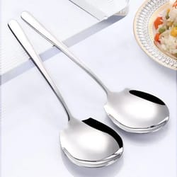 stainless steel long handle soup spoon