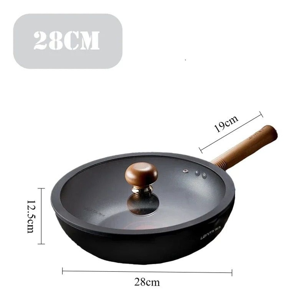 Aluminum Alloy Nonstick Skillet Wok 5