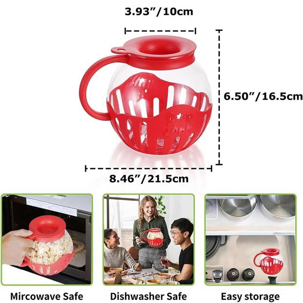 Microwave Glass Popcorn Popper 1