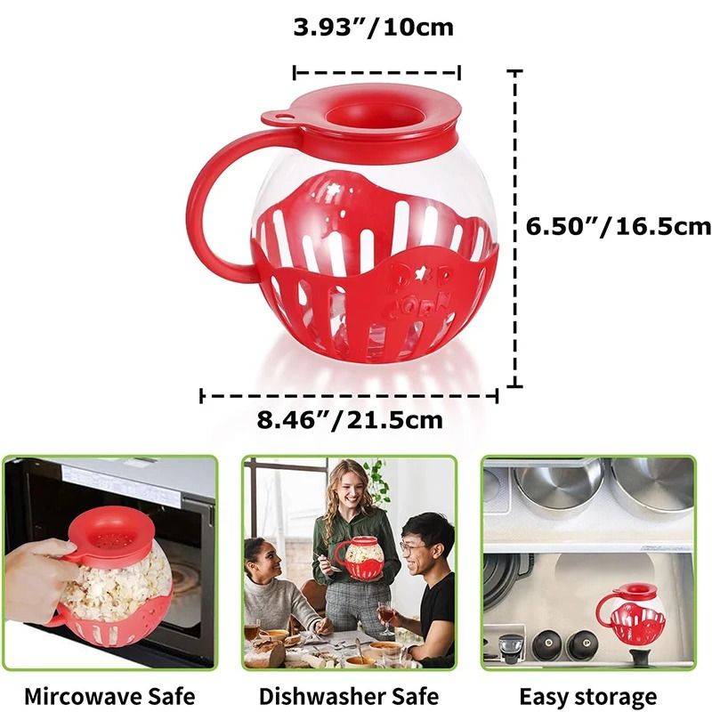 Microwave Glass Popcorn Popper 1