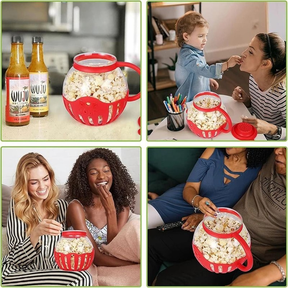 Microwave Glass Popcorn Popper 5