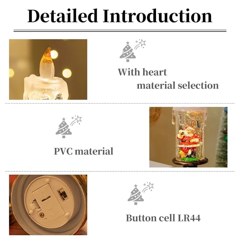 Christmas LED Electronic Candle Light 3