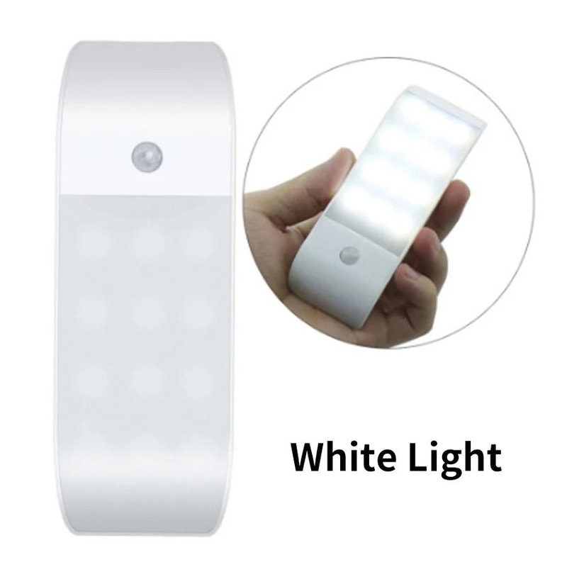 Motion Sensor LED Night Light Wireless Rechargeable Cabinet Lamp 6