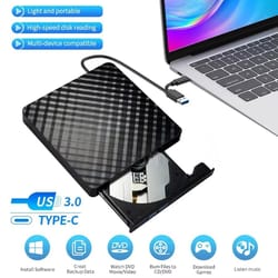 2in1 usb 3.0 typec slim external dvd rw cd writer drive