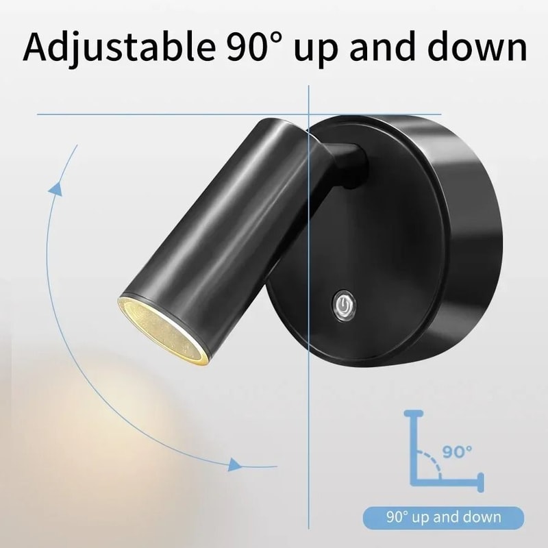 Touch Sensor LED Spotlight Wireless Magnetic Wall Lamp 1