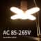 E27 Fan Shape LED Lamp Foldable 28W Light Bulb 9
