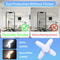 E27 Fan Shape LED Lamp Foldable 28W Light Bulb 3