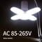 E27 Fan Shape LED Lamp Foldable 28W Light Bulb 8