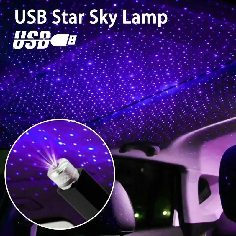 USB 5V LED Starry Sky Night Light Romantic Galaxy Star Projector 4