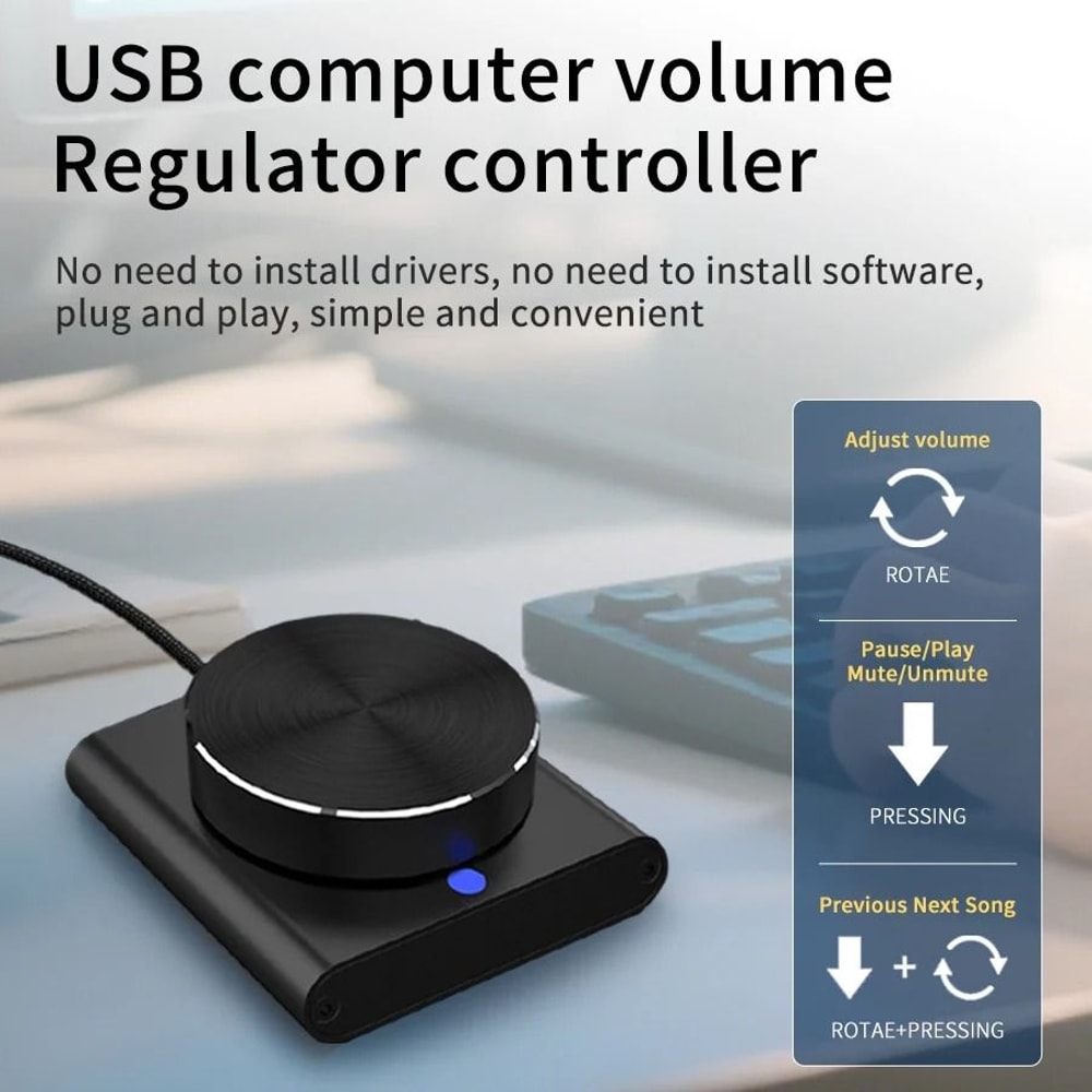 USB Computer Volume Controller Knob Adjuster 0