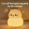 Cute Animal Shape Silicone Night Light Rechargeable Bedside Lamp 2
