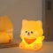 Cute Animal Shape Silicone Night Light Rechargeable Bedside Lamp 9