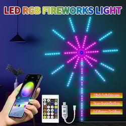 5v rgb led firework strip lights bluetooth app control