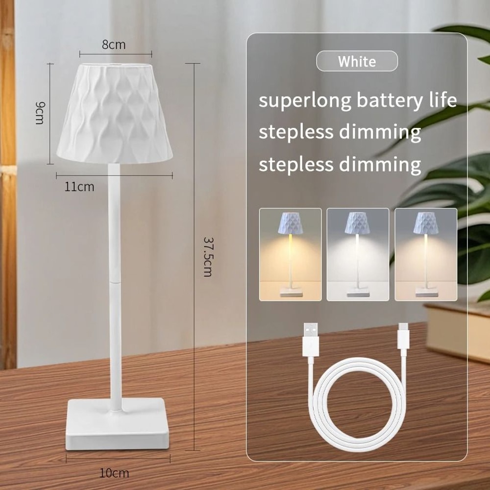 LED Table Lamp Rechargeable Touch Sensor Desk Light 6