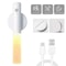 Motion Sensor LED Night Light Rechargeable Magnetic Induction Wall Lamp 6