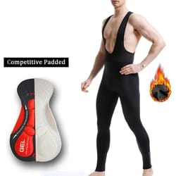 winter thermal cycling bib trousers mountain bike bicycle tights
