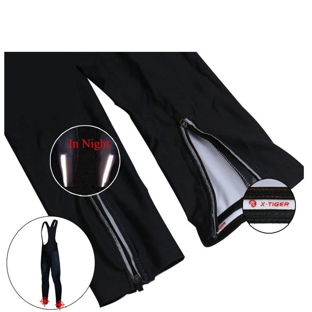 Winter Thermal Cycling Bib Trousers Mountain Bike Bicycle Tights 5