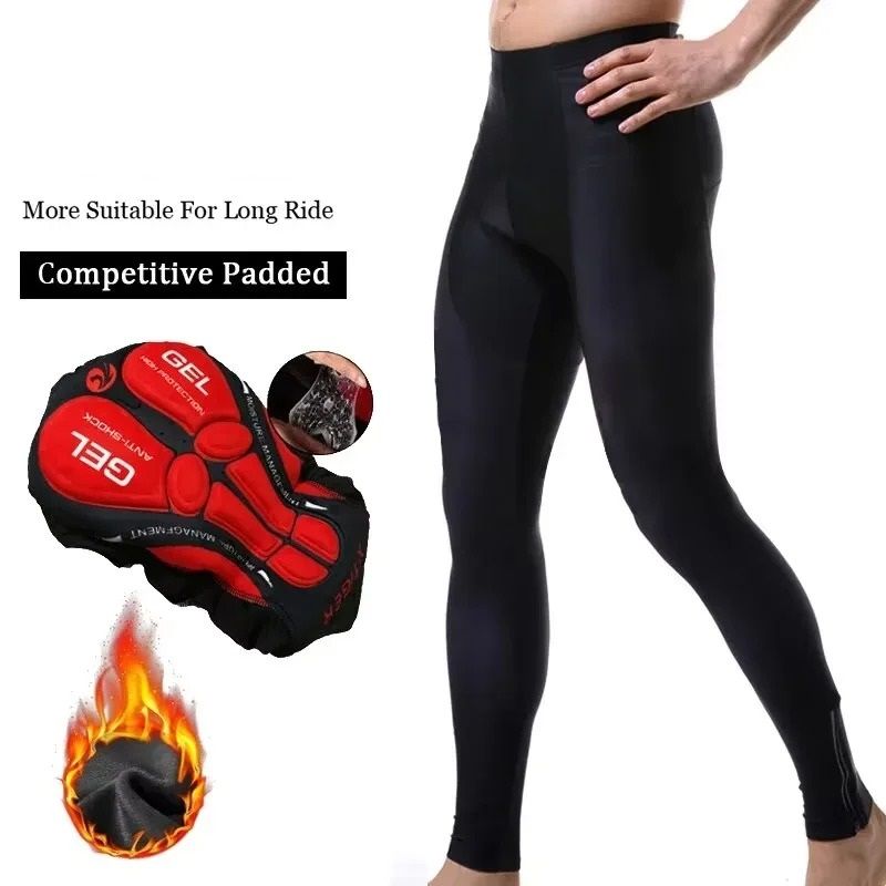 Winter Thermal Cycling Bib Trousers Mountain Bike Bicycle Tights 7