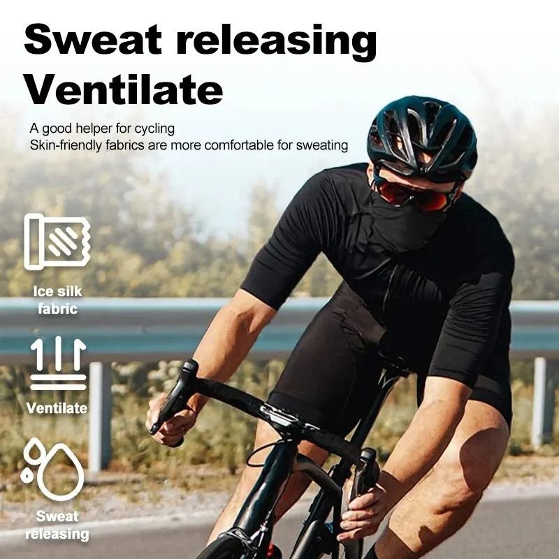 Summer Ice Silk Cycling Face Mask Neck Gaiter 0