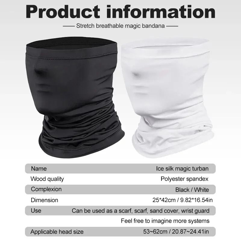 Summer Ice Silk Cycling Face Mask Neck Gaiter 4